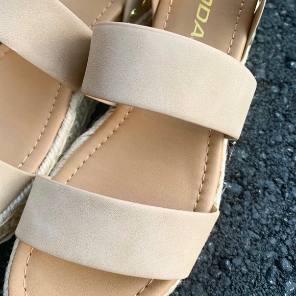 Taupe Strappy Open Toe Bryce espadrille sandal - Picture 7 of 8